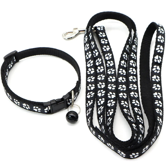 Leash Adjustable Collar Printed