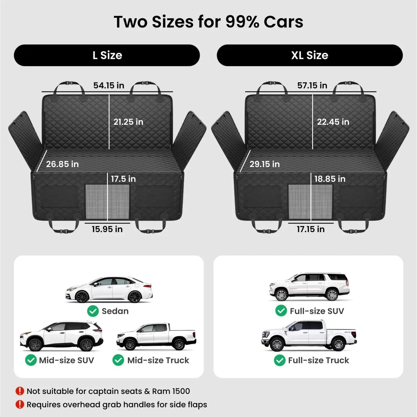 Car Seat Cover, Waterproof Hard Bottom Hammock