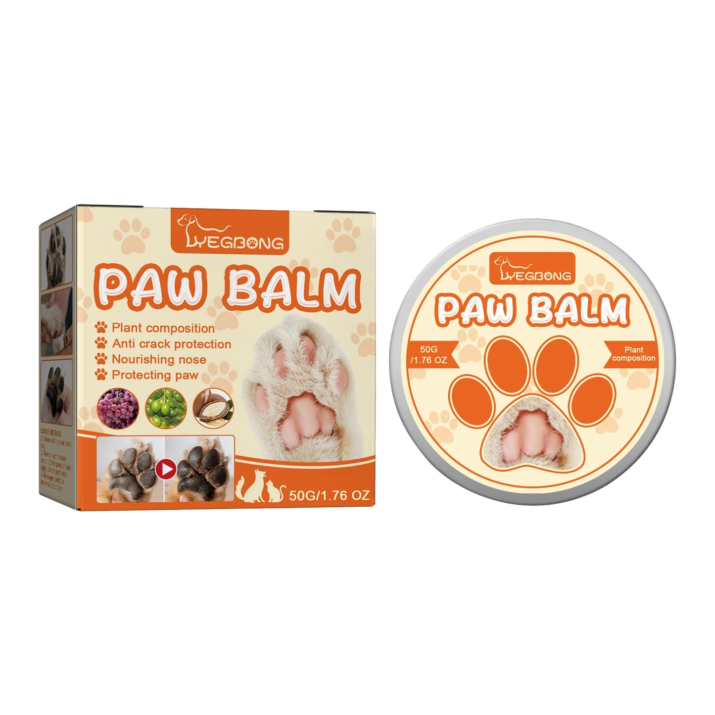 Paw Repair Balm Moisturizes Dry Paw Pads Dog