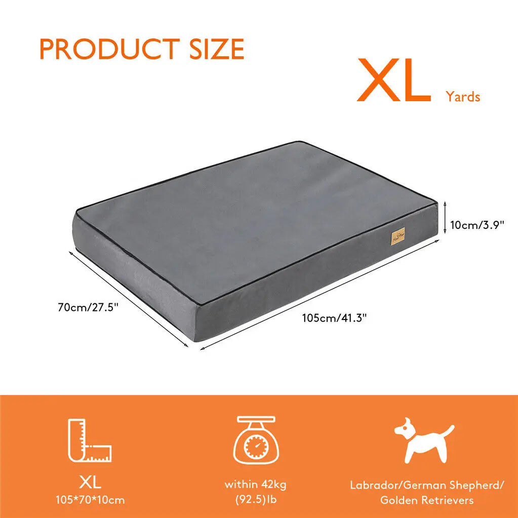 2XL Dog Bed Jumbo Orthopedic Memory Foam Base