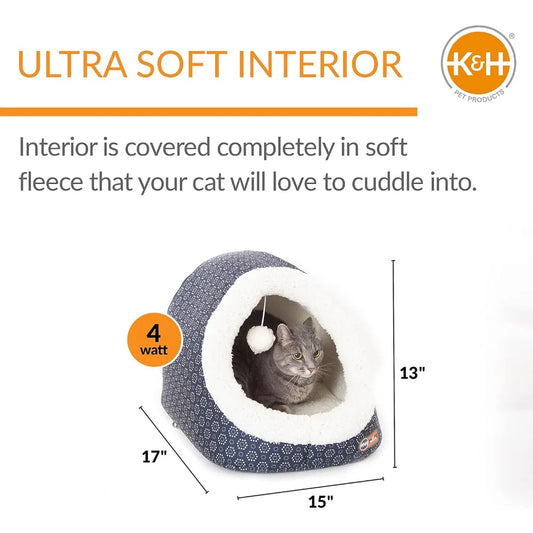 Large Heated Bed for Cats, Indoor