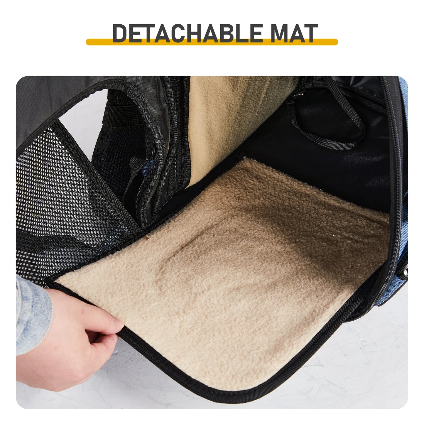 Pet Carrier Backpack Expandable, Breathable Mesh Travel