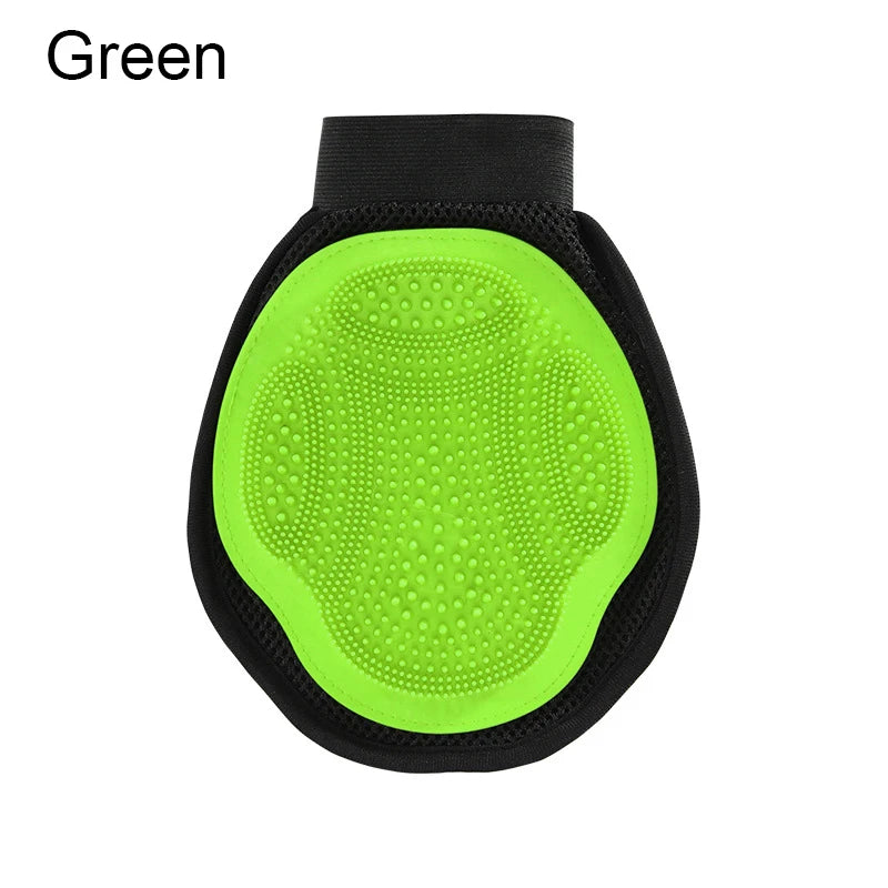 Pet Bath Massage Glove De-shedding Brush