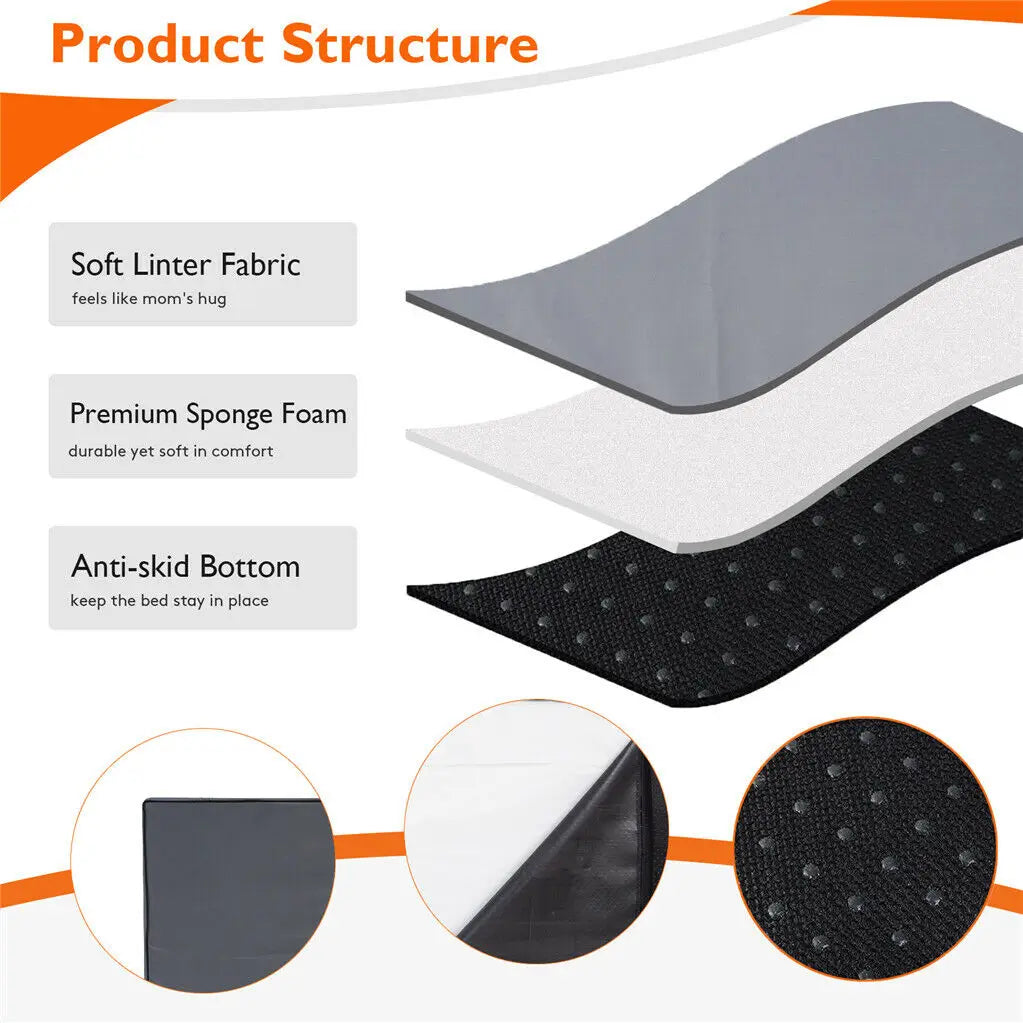 2XL Dog Bed Jumbo Orthopedic Memory Foam Base