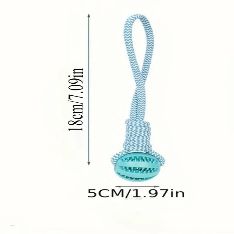 Interactive Dog Tug Rope, Treat Dispenser Ball, Chew