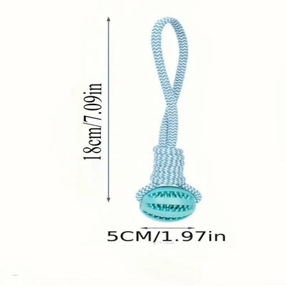 Interactive Dog Tug Rope, Treat Dispenser Ball, Chew