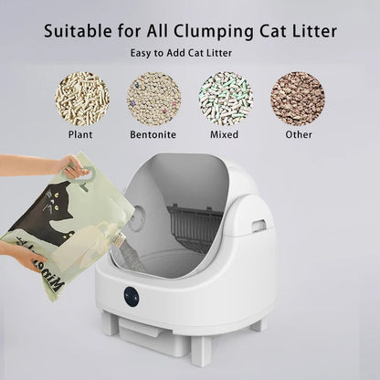 Self Cleaning Cat Litter Box Safety App Control