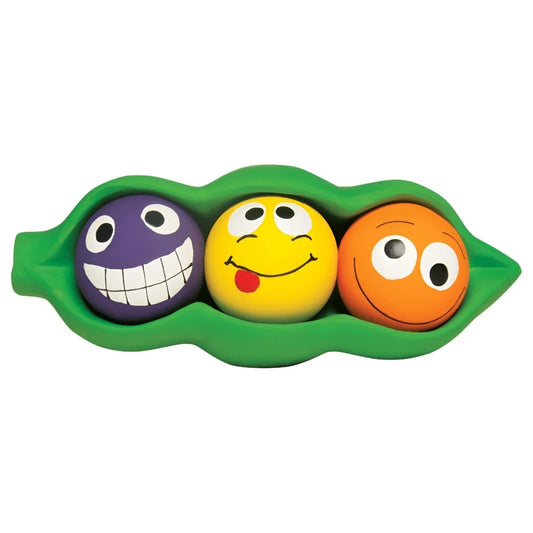 Three Peas in a Pod Latex Dog Toy