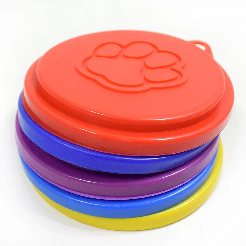 2 Pcs Reusable Pet Can Food Covers Random Color