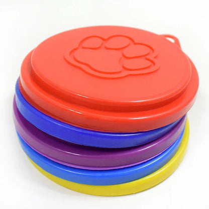 2 Pcs Reusable Pet Can Food Covers Random Color