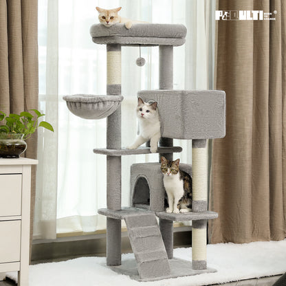Cat Tower Condo with Perch Cozy Hammock