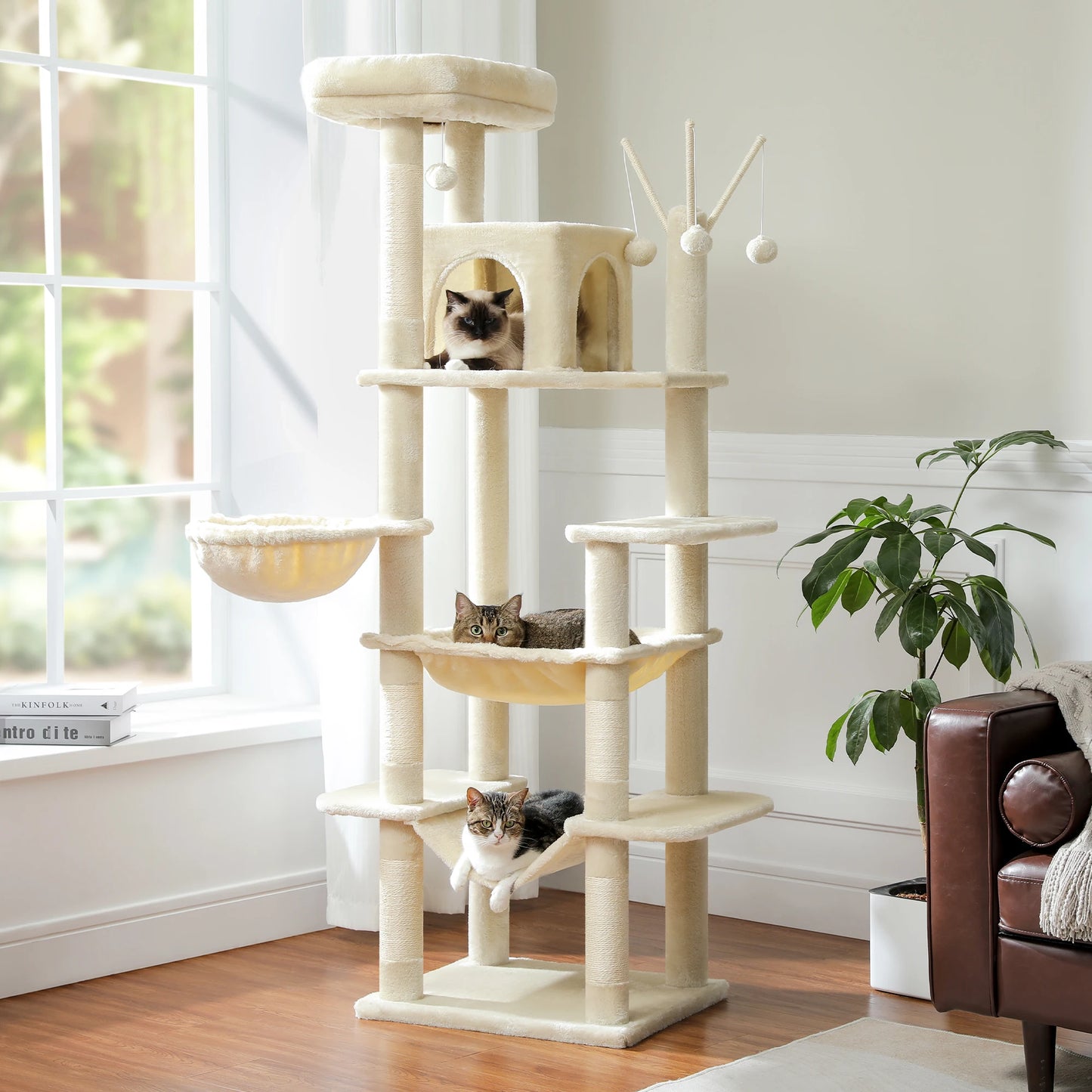 Tall Cat Tower/Super Big Hammock/Scratching Post