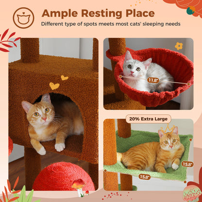 Adjustable Tree, Floor to Ceiling Cat Condo