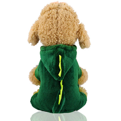 Funny Dinosaur Costumes Winter Warm Plush Coat