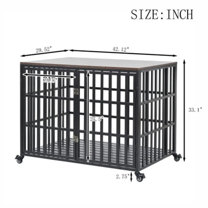 42" Heavy Duty Dog Crate Furniture Style