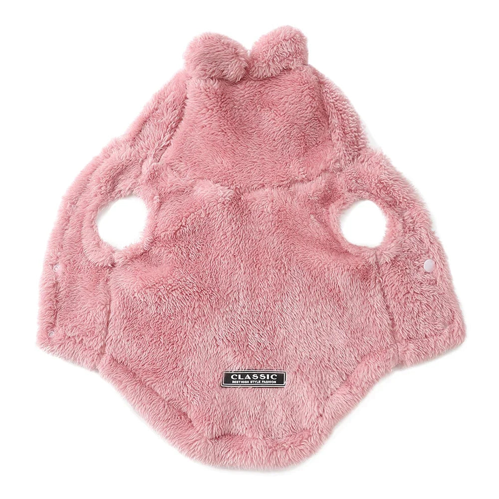 Soft Fleece Pet Cute Hoodie Coat Hooded Jacket
