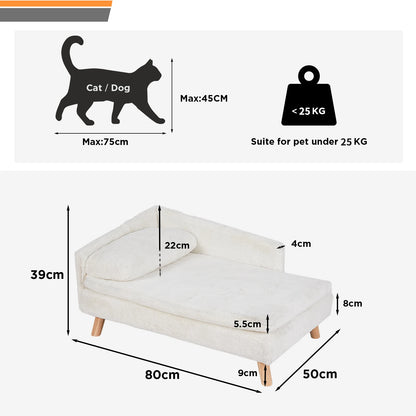 Elevated Pet Bed Solid Wood Leg Sofa