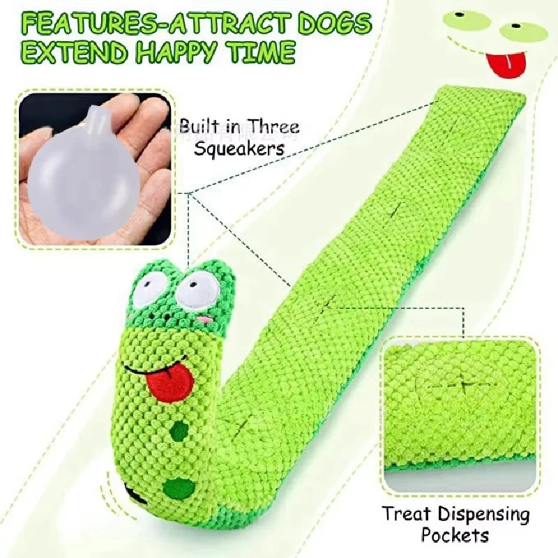 Dog Puzzle Interactive Toy Indestructible Plush Squeak