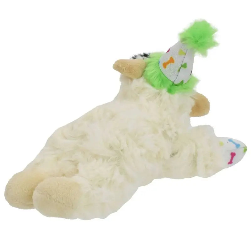 Birthday Lamb Chop Dog Toy Plush Squeaky