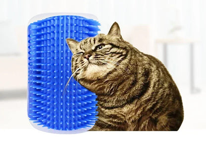 Cat Corner Scratching Rubbing Brush  Hair Removal