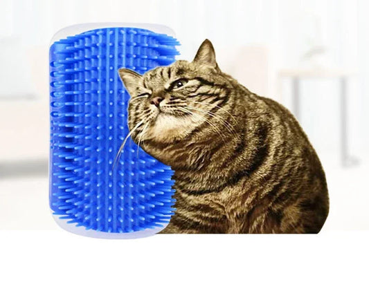 Cat Corner Scratching Rubbing Brush  Hair Removal