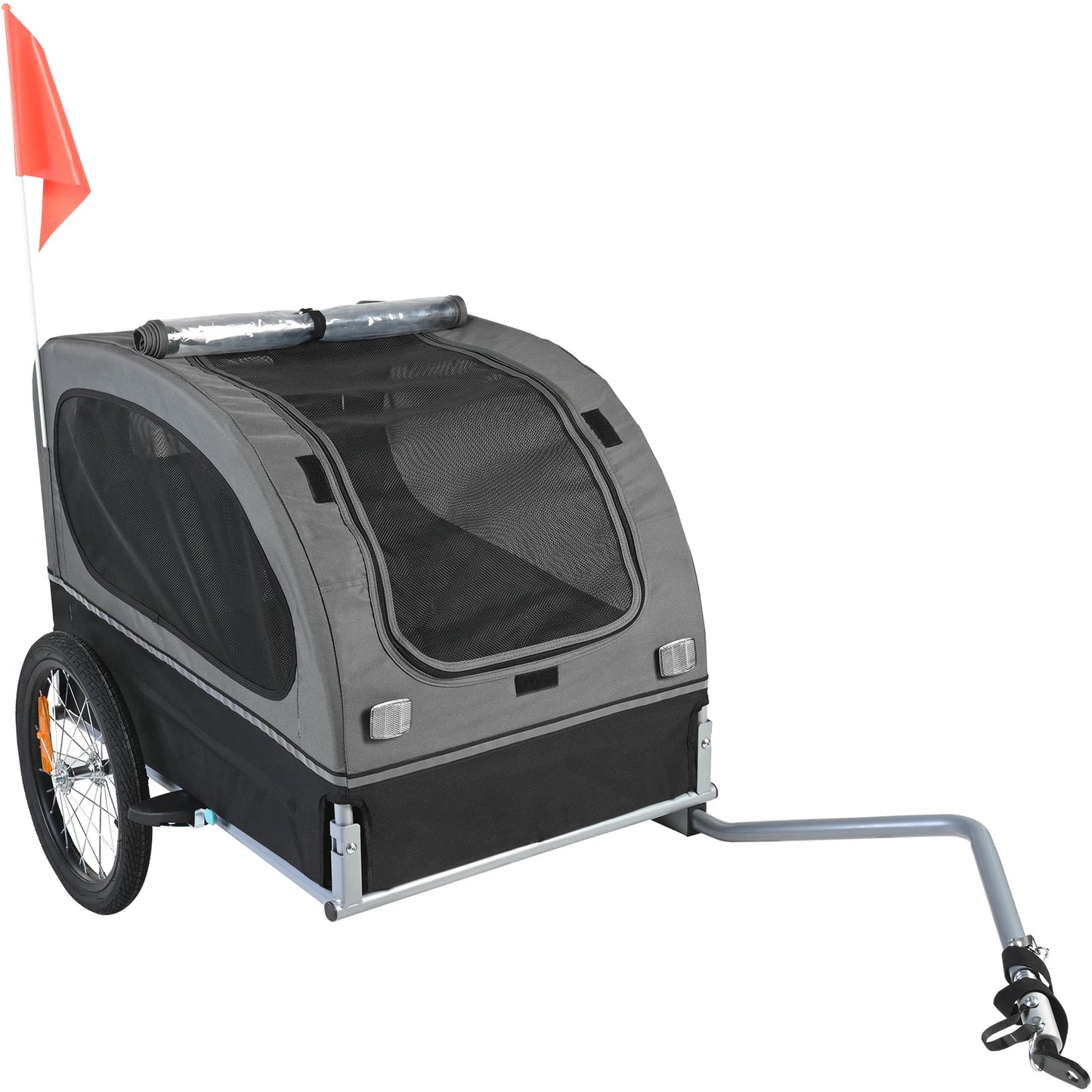 Pet Bicycle Carrier,Wheels/Coupler/Reflectors/Flag