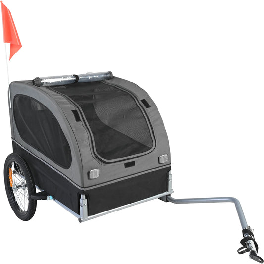 Pet Bicycle Carrier,Wheels/Coupler/Reflectors/Flag