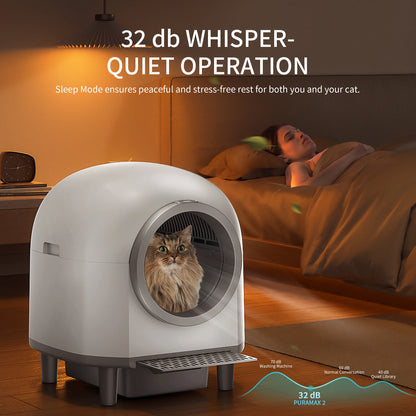 Automatic Cat Litter Box Self Cleaning Sandbox APP