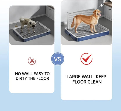 Indoor Dog Potty Tray with High Wall,25.59"X19.69"
