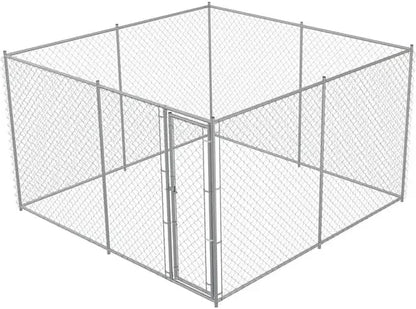 Large Outdoor Kennel Fully Covered Roof Metal Galvanized