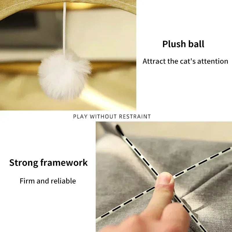 Pet Tent Bed Canvas Semi-enclosed Sleeping Bed