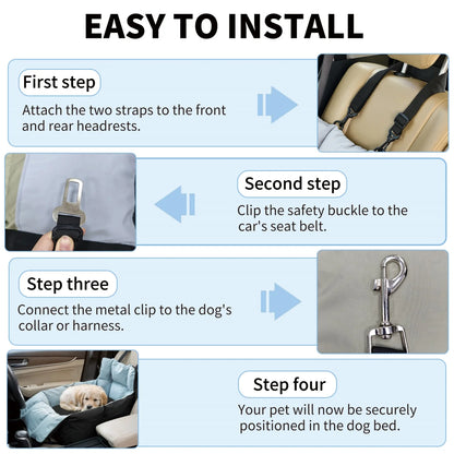 Soft Dog Car Seat/Pet Booster/Travel Carrier