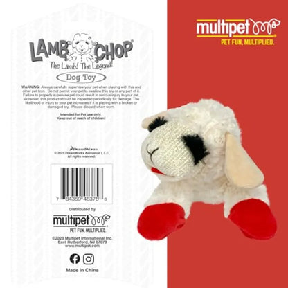 Lamb Chop Dog Plush Toy Squeaky Cuddling Play