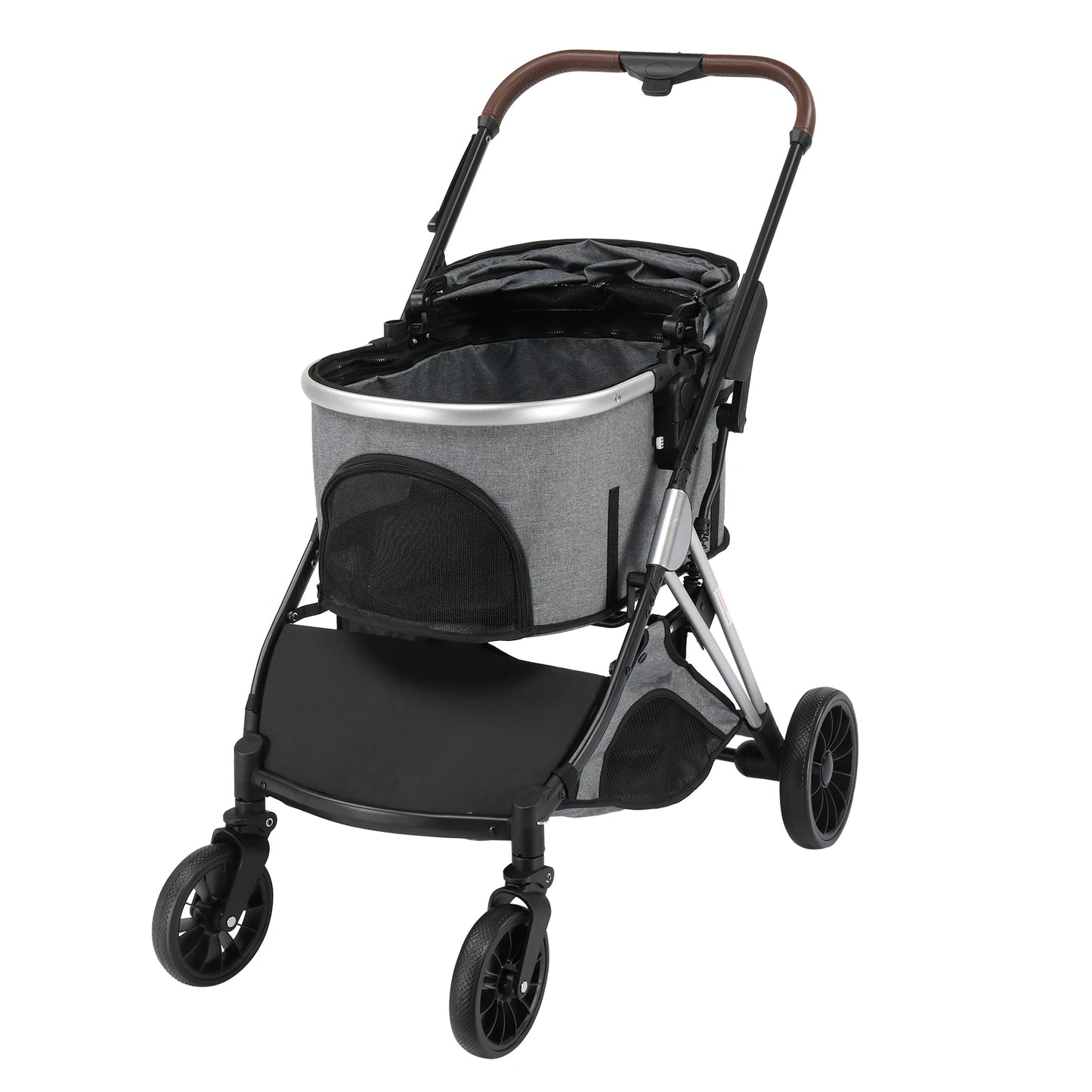 Folding Lightweight Dog Stroller Detachable Carrier Storage