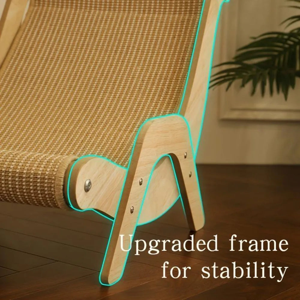2-In-1 Scratcher - Durable Rope No Tearing Pet Chair