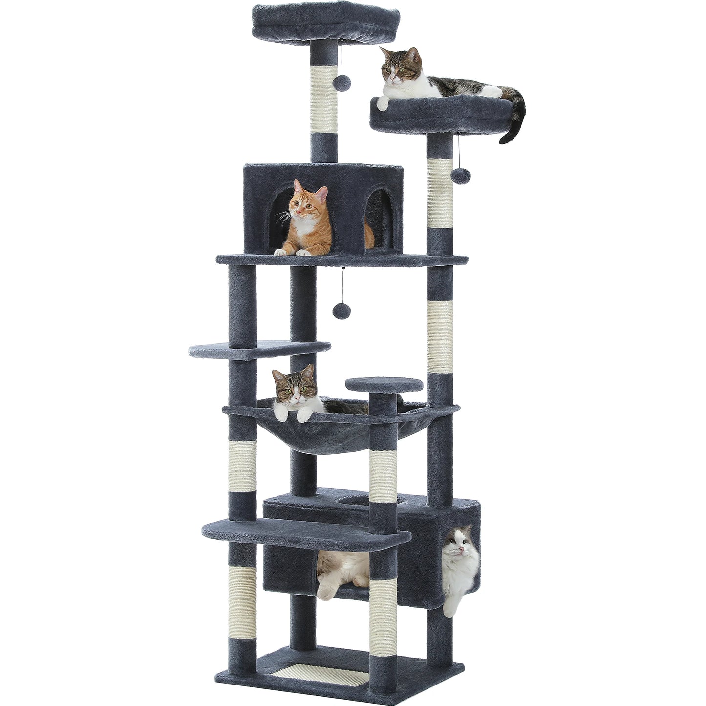 Multi-Level Tower Top Perch, Dangling Balls