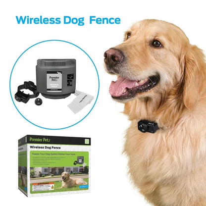 Wireless Dog Fence System Circular Adjustable Coverage ½ Acre