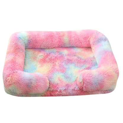 Half Surround Full Filling Dog Bed Warm Plush