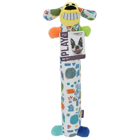 Plush Squeaky Dog Toy Tossing Cuddling Playtime Fun