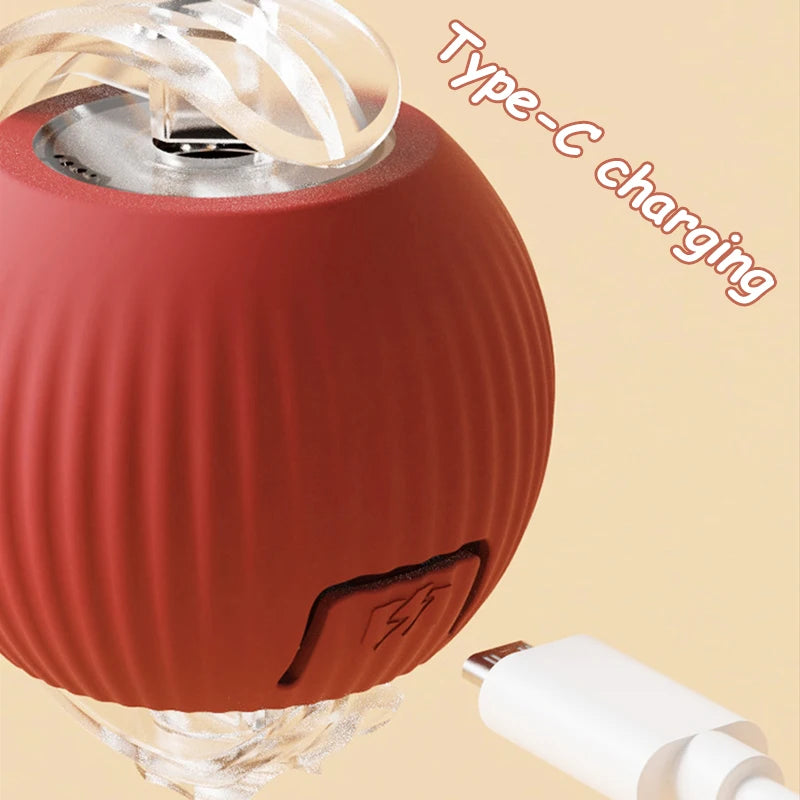 2Pcs Cat Interactive Ball Rechargeable