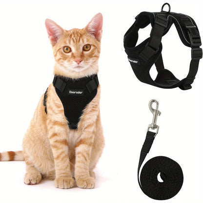 Cat Leash Non-Slip Adjustable Leash Non-Slip Vest