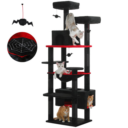 Multi-Level Cat Tree Tower, Hammock, Condo