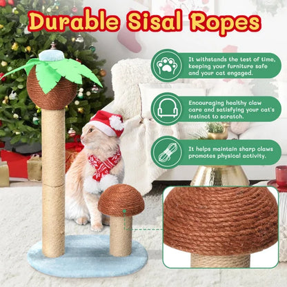 Cat Scratching Post Sisal Rope Scratcher Durable