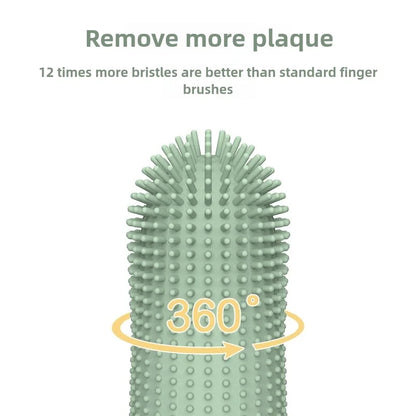 Food Grade Silicone Finger Toothbrush for Dogs & Cats