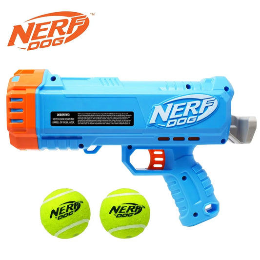 Compact Tennis Ball Launcher Dogs with 2 Balls Hands-Free