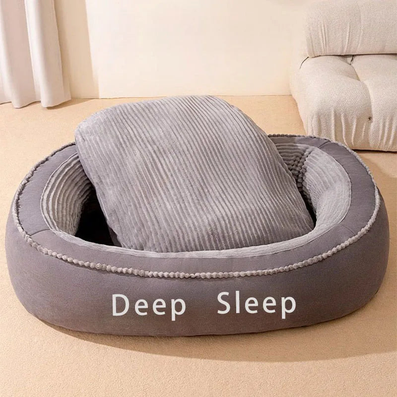Comfortable Donut Round Dog Washable Cushion