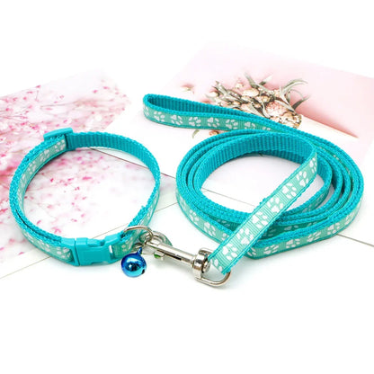 Leash Adjustable Collar Printed
