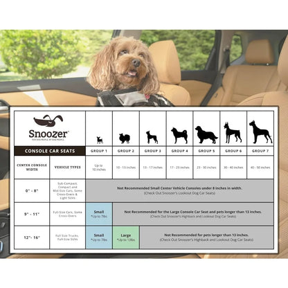 Console Dog Car Seat Small Harness Attachment Included