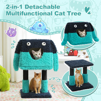 Monster Series Cat Tower Big Condo Sisal-Wrapped Legs