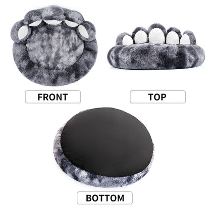Cozy Comfy Dog Bed Paw Shape Warm